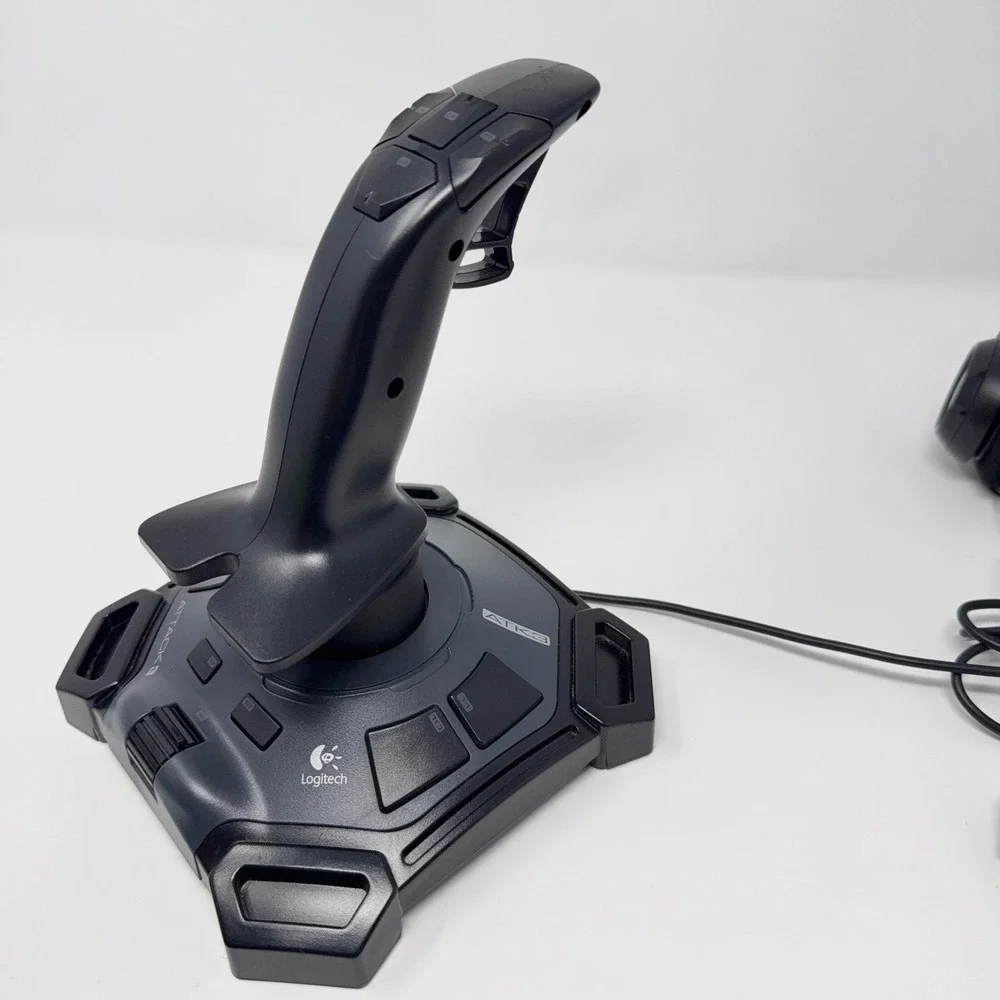 Logitech Attack 3 Wired Joystick J-UJ18 Logitech H390 USB Headset PC USB Tested